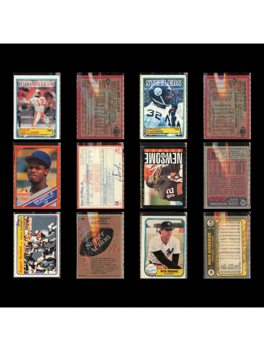 Vintage 105-Card HOF & Stars Lot Baseball Basketball Football NBA NFL MLB *READ*